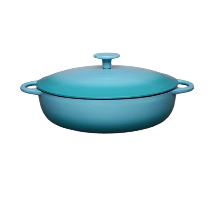 Cast Iron Round Braiser With Cast Iron Cover